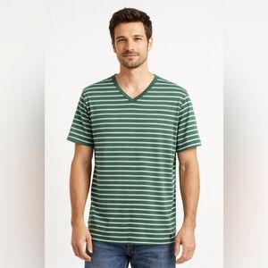 Ralph Lauren Black Label Green Striped Tee